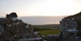 View from castle ruins at Ballinalacken Castle Country House Hotel